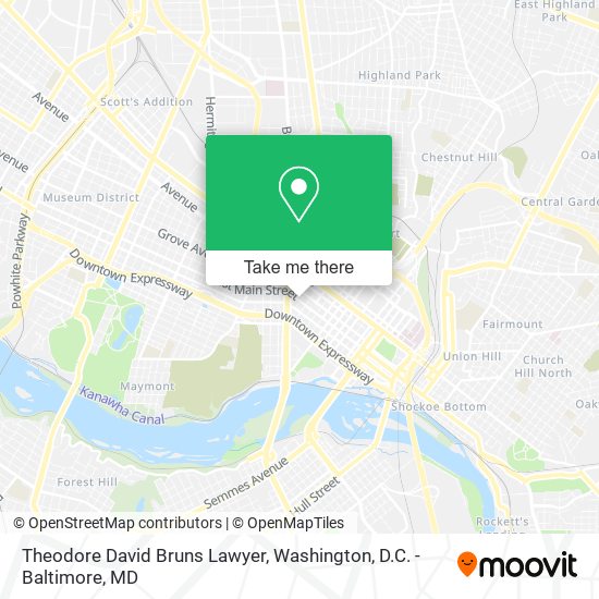Theodore David Bruns Lawyer map