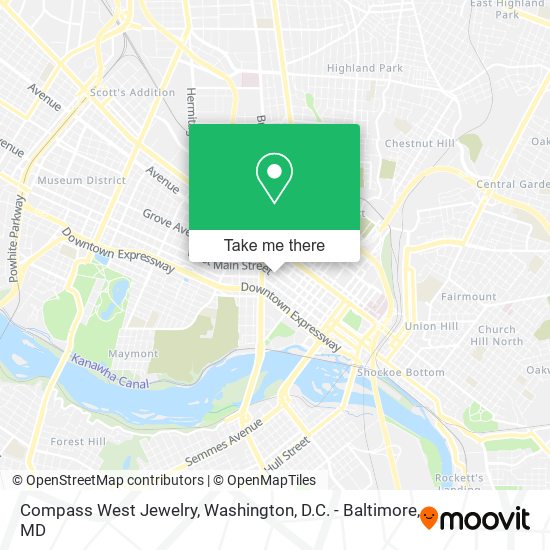 Compass West Jewelry map