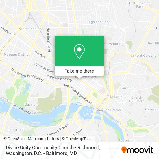 Divine Unity Community Church - Richmond map