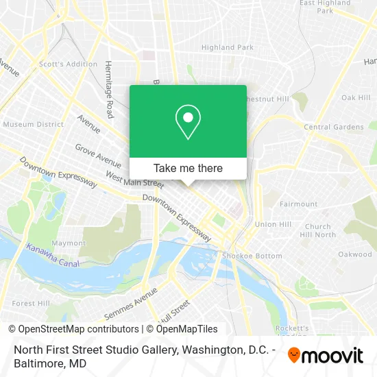 North First Street Studio Gallery map