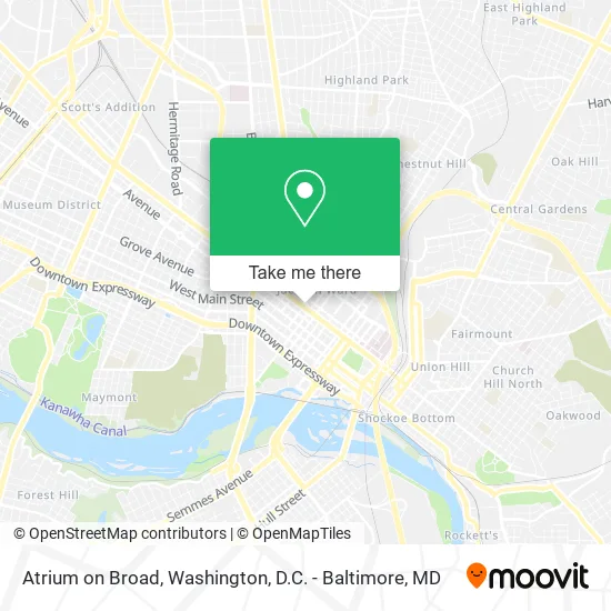 Mapa de Atrium on Broad