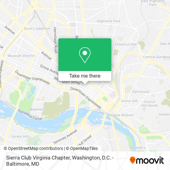 Sierra Club Virginia Chapter map