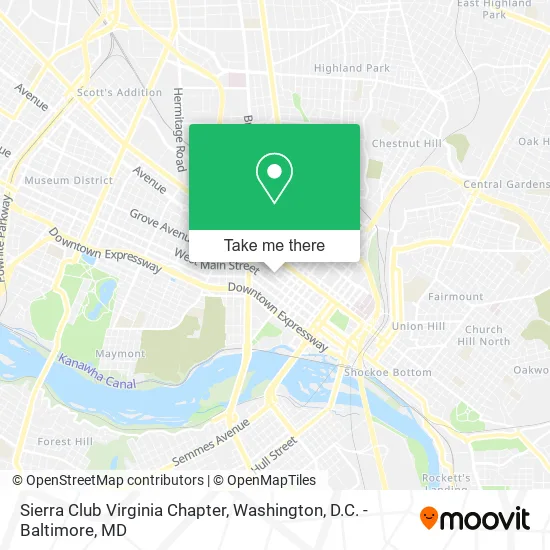 Sierra Club Virginia Chapter map
