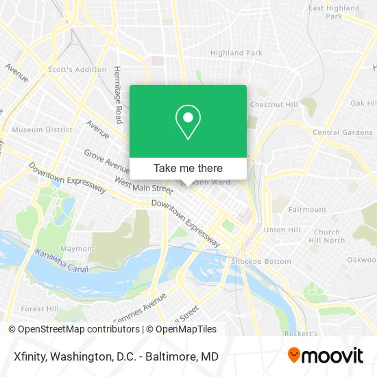 Xfinity map