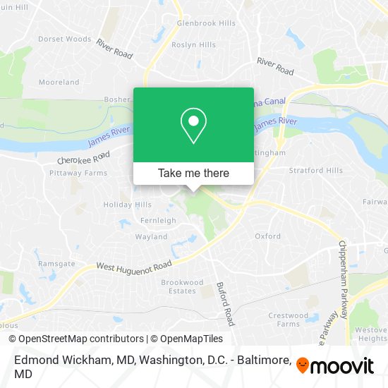 Edmond Wickham, MD map