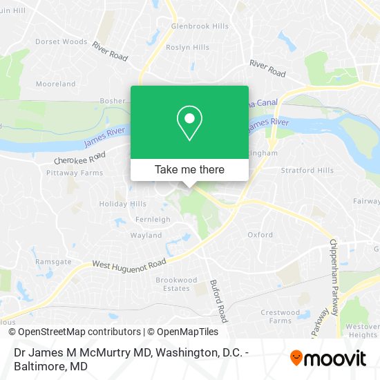 Dr James M McMurtry MD map