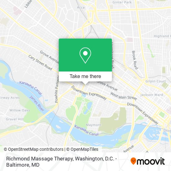 Richmond Massage Therapy map