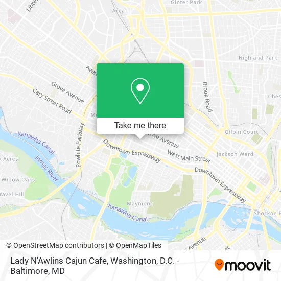 Lady N'Awlins Cajun Cafe map