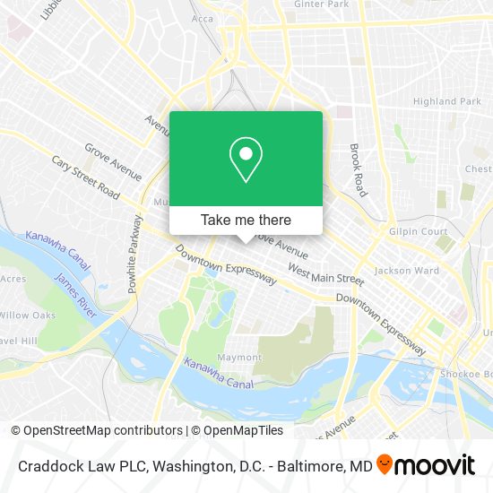 Mapa de Craddock Law PLC