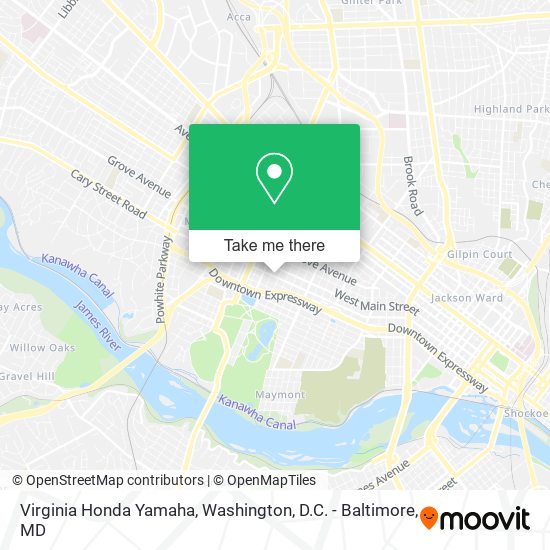 Virginia Honda Yamaha map