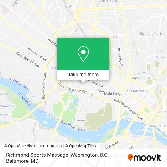 Mapa de Richmond Sports Massage