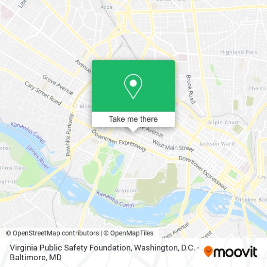 Virginia Public Safety Foundation map