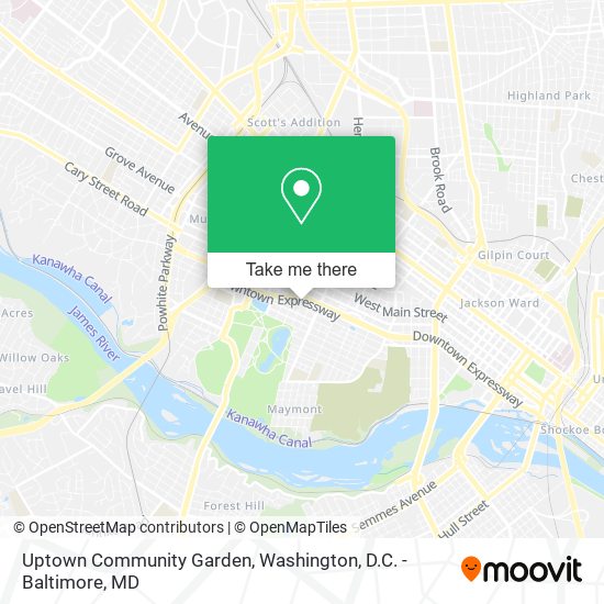 Mapa de Uptown Community Garden