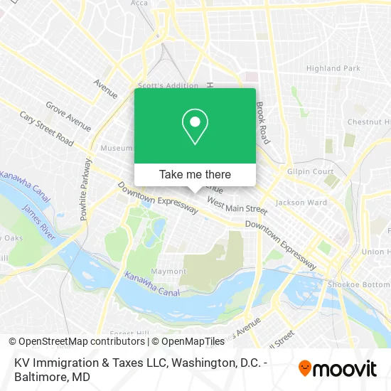 KV Immigration & Taxes LLC map