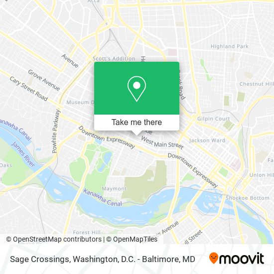 Sage Crossings map