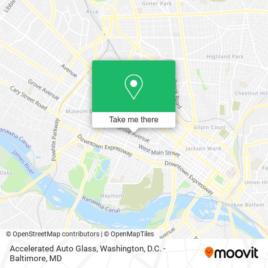 Accelerated Auto Glass map