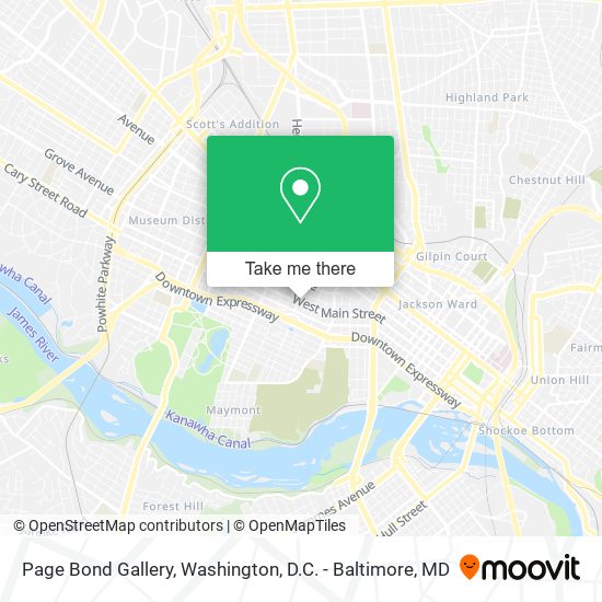 Mapa de Page Bond Gallery