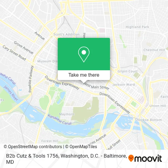 B2b Cutz & Tools 1756 map