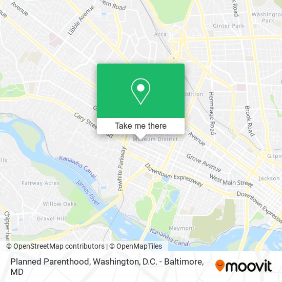 Planned Parenthood map
