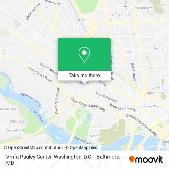 Mapa de Vmfa Pauley Center