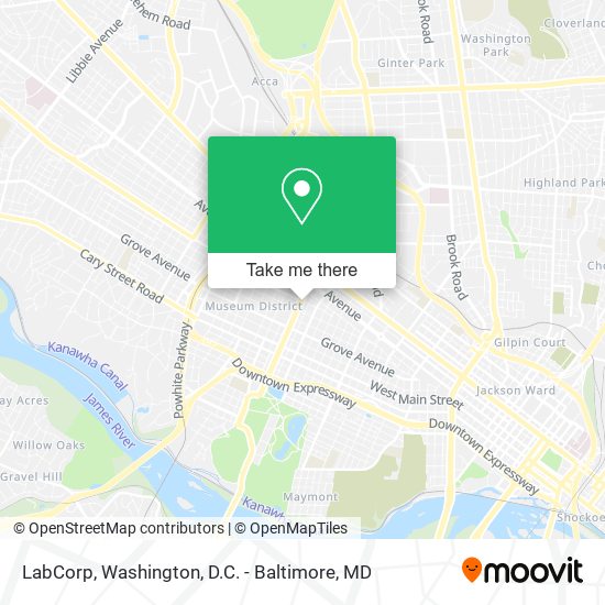 LabCorp map