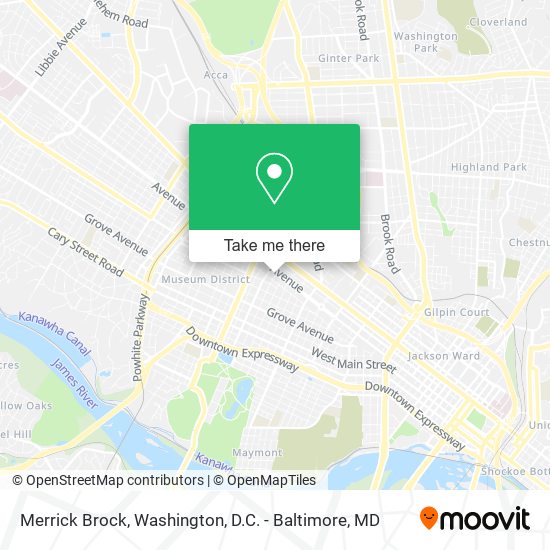 Merrick Brock map