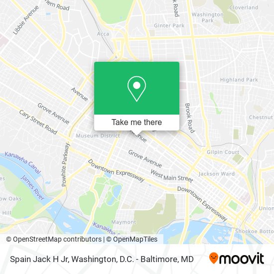Spain Jack H Jr map