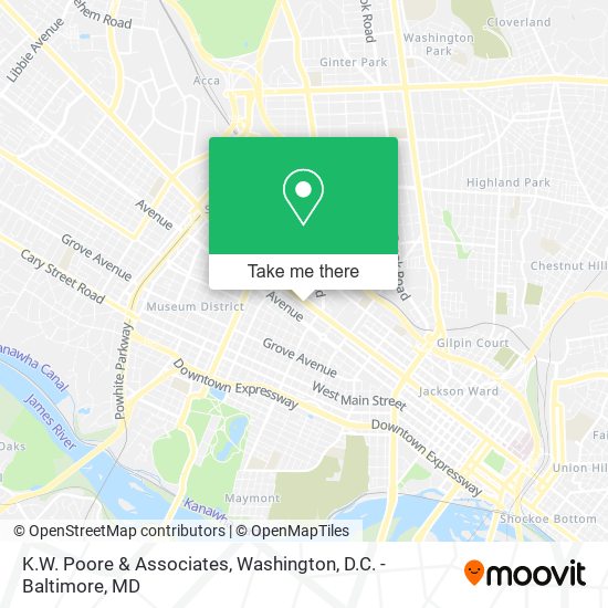 K.W. Poore & Associates map
