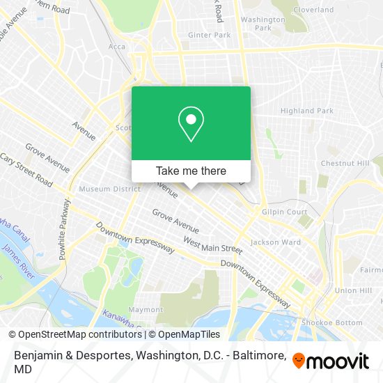 Benjamin & Desportes map