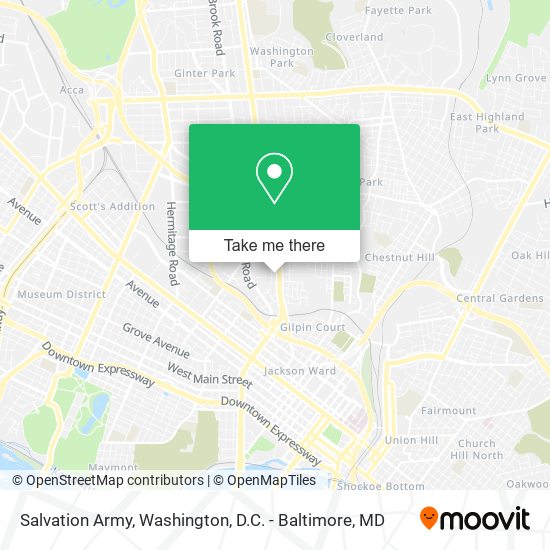 Mapa de Salvation Army