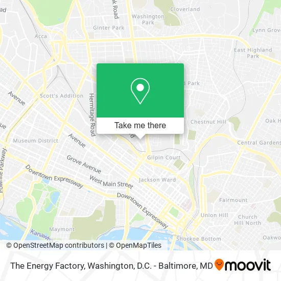 The Energy Factory map