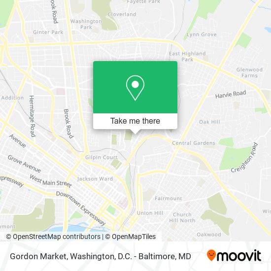 Gordon Market map