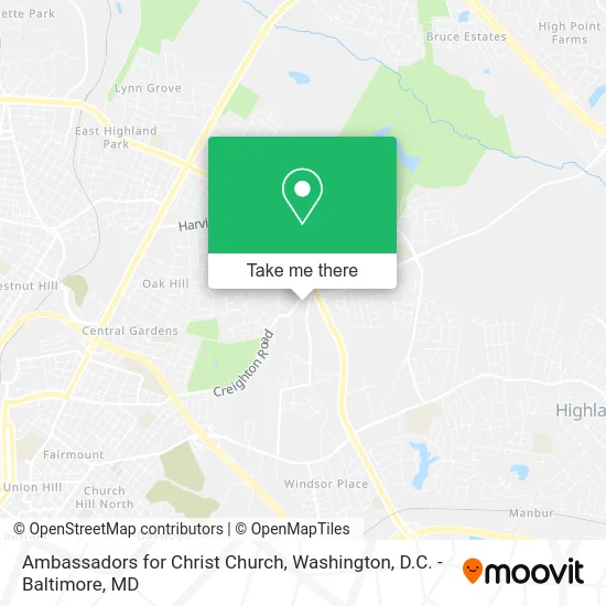 Ambassadors for Christ Church map