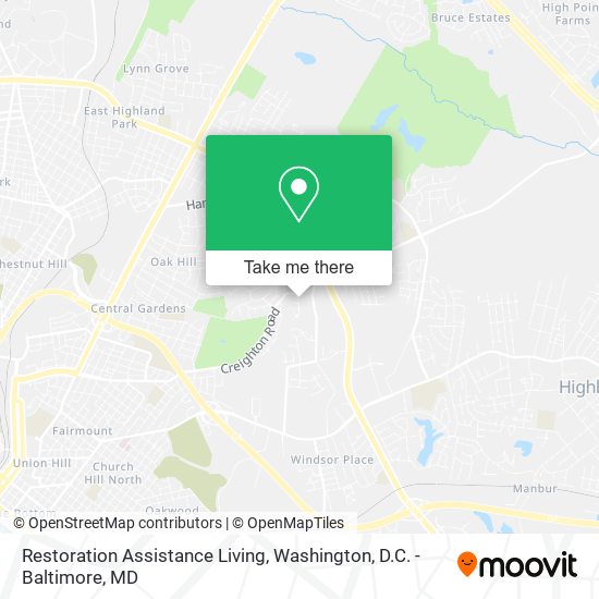 Restoration Assistance Living map