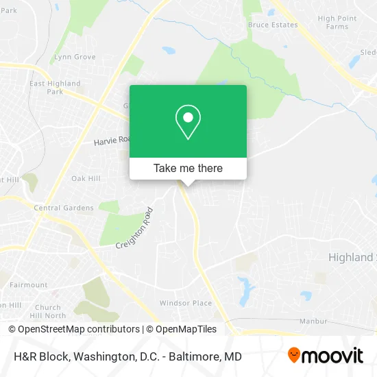 H&R Block map