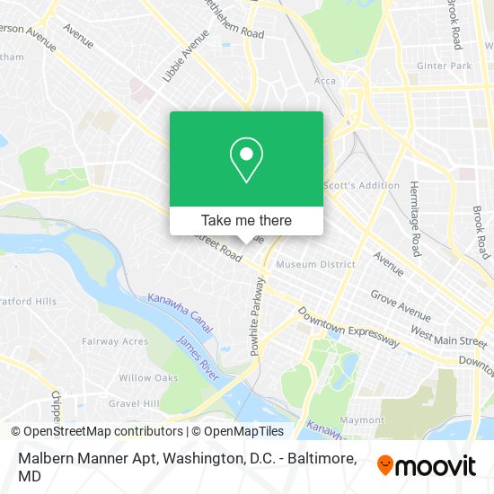 Malbern Manner Apt map