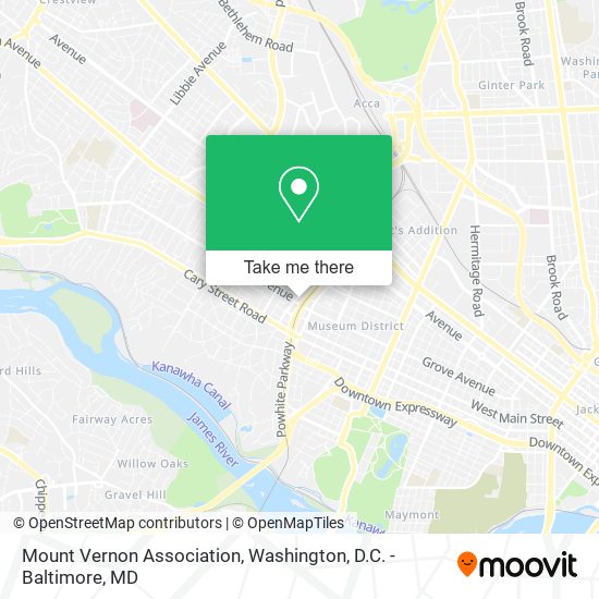 Mapa de Mount Vernon Association