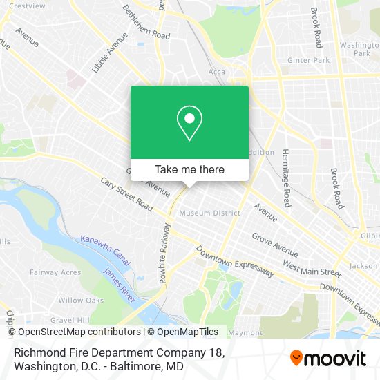 Mapa de Richmond Fire Department Company 18