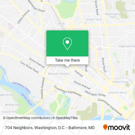 704 Neighbors map