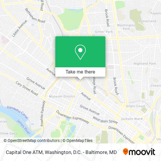 Capital One ATM map