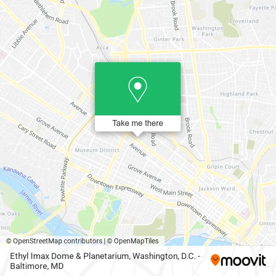 Mapa de Ethyl Imax Dome & Planetarium