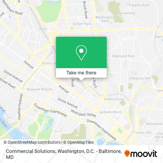 Commercial Solutions map