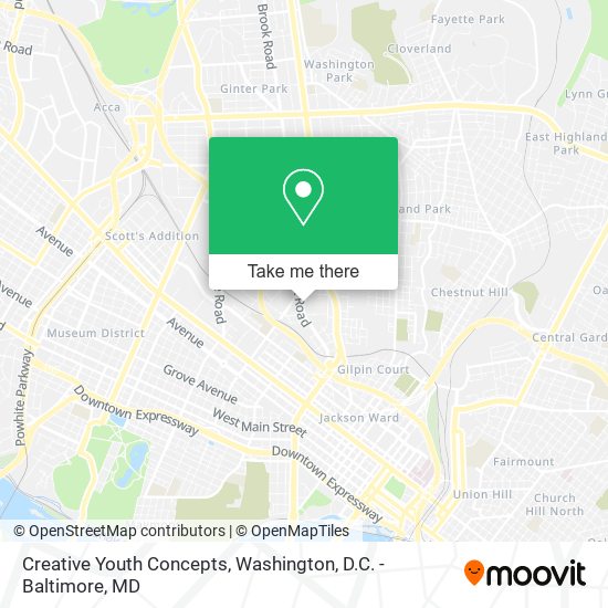 Creative Youth Concepts map