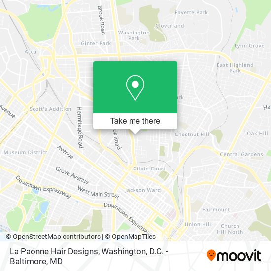 Mapa de La Paonne Hair Designs