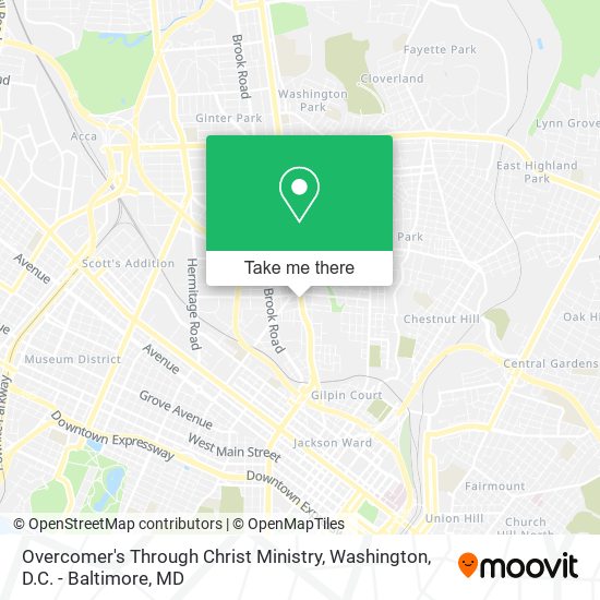 Overcomer's Through Christ Ministry map