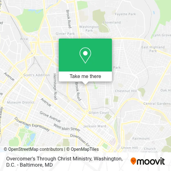 Overcomer's Through Christ Ministry map
