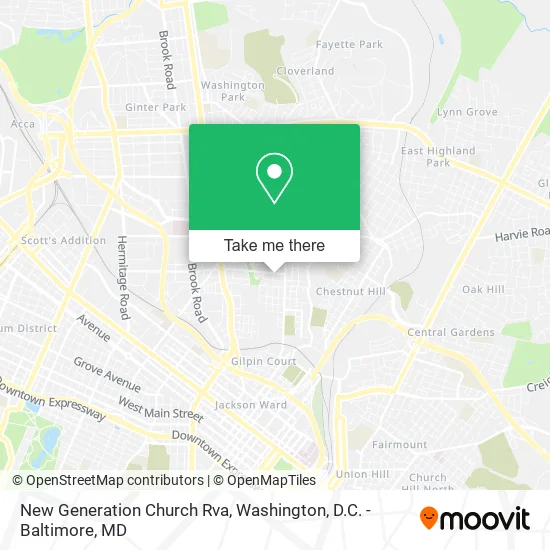 New Generation Church Rva map