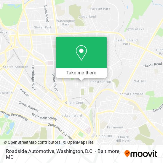 Roadside Automotive map