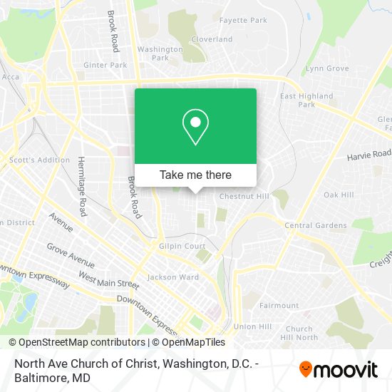 Mapa de North Ave Church of Christ