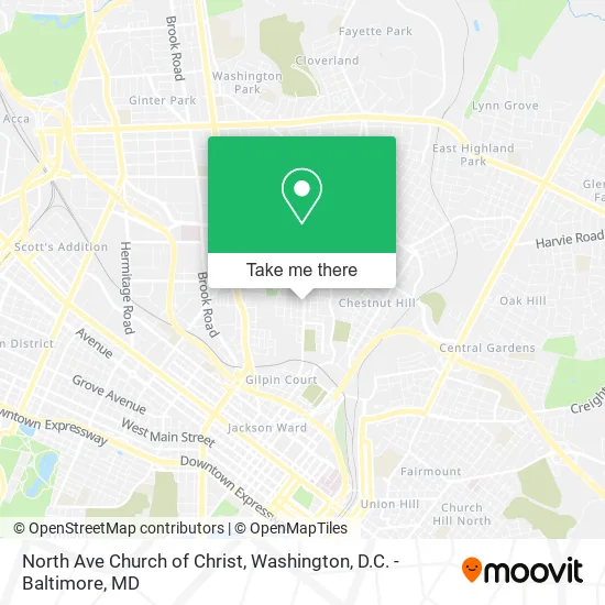 Mapa de North Ave Church of Christ
